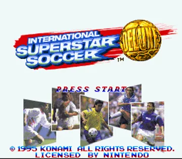 International Superstar Soccer Deluxe (USA) screen shot title